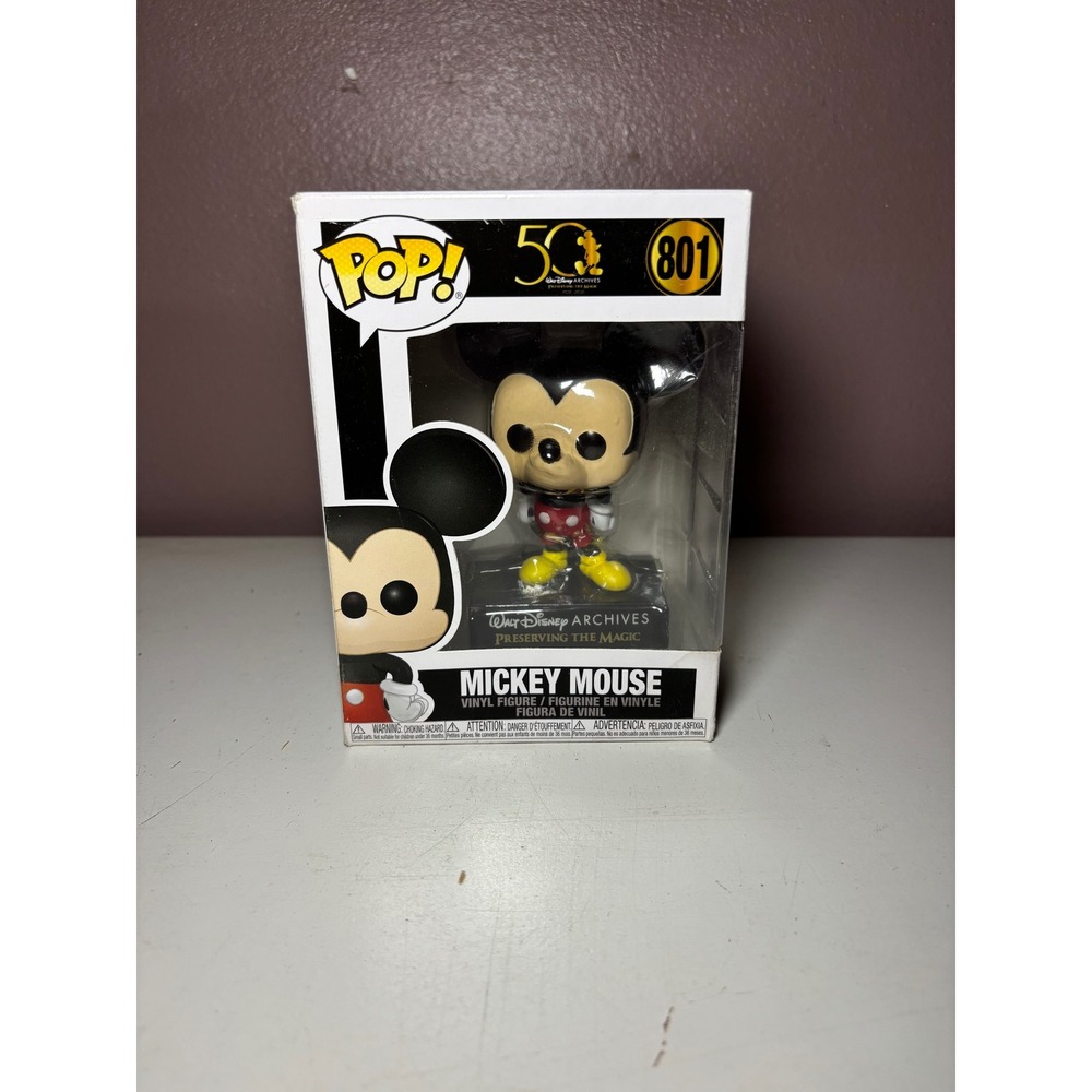 Funko Pop Disney Walt Disney Archives Mickey Mouse 50th Anniversary Figure 801